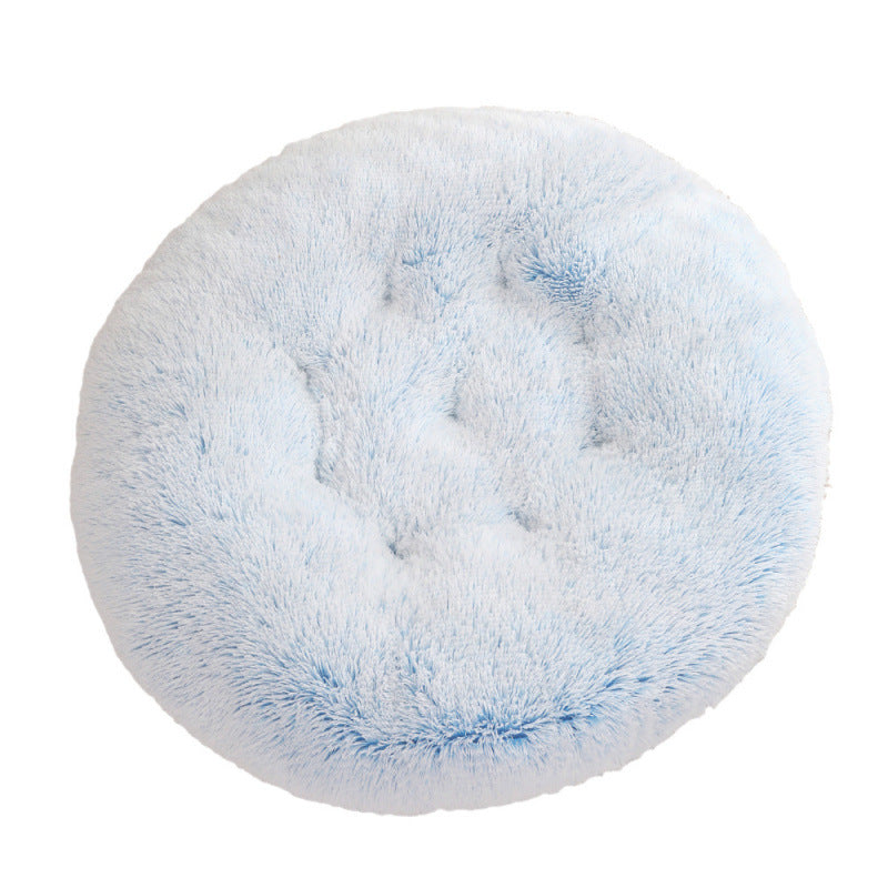 Round Plush Warm Pet Sleep Bed House
