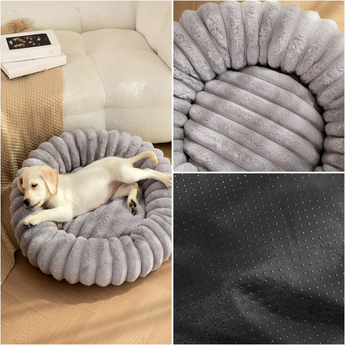 Plush Round Warm Winter Pet Nest Mat Bed