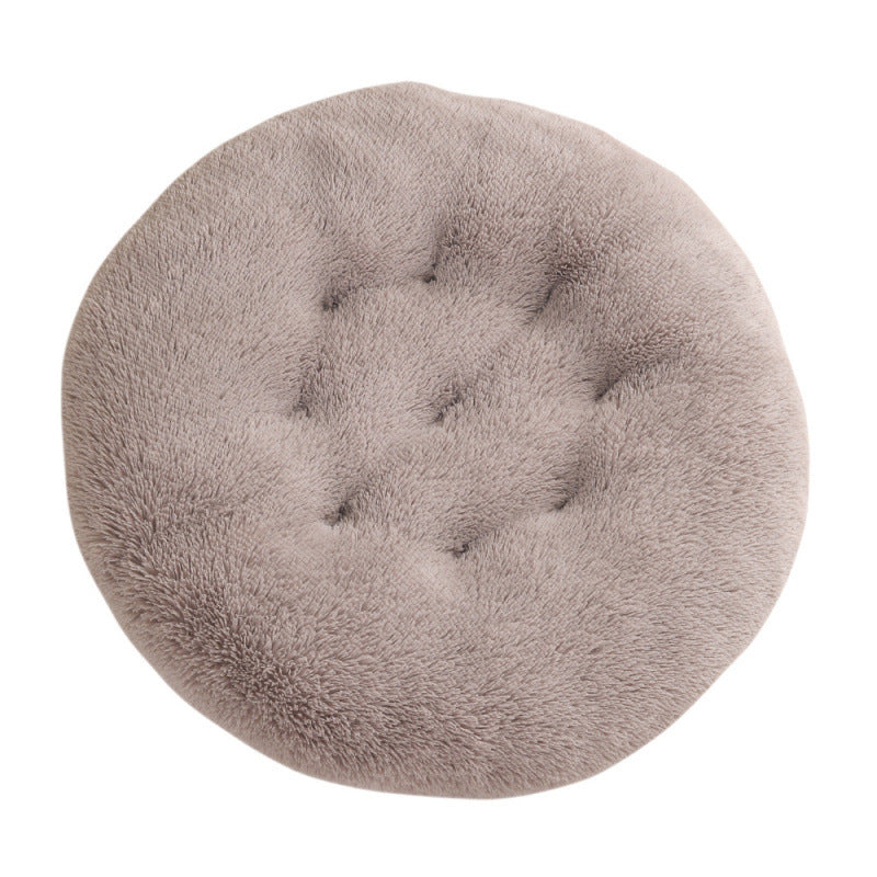 Round Plush Warm Pet Sleep Bed House