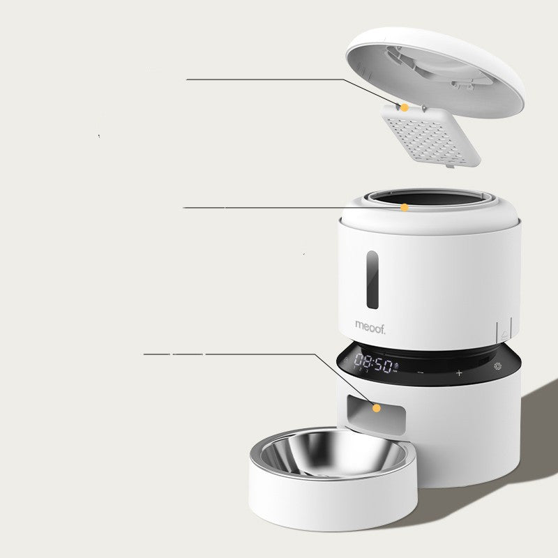 Capsule Automatic Pet Double Bowl Feeding System