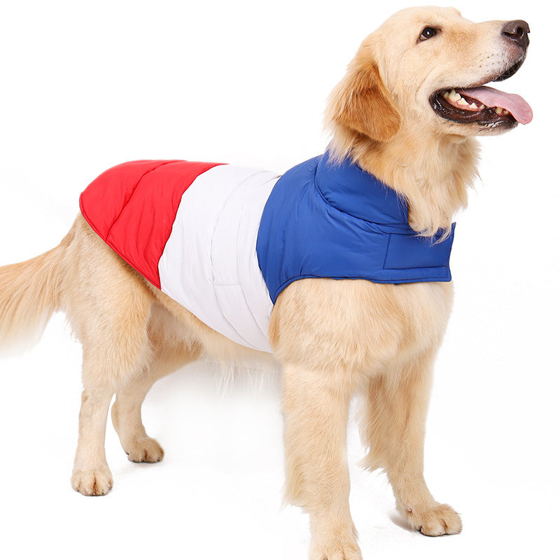 Warm Water Repellent Pet Down Jacket For Autumn Winter