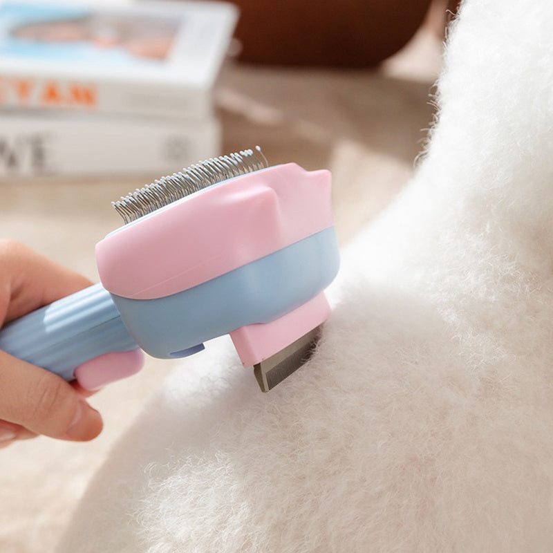 Pet Deshedding And Dematting Grooming Brush Tool