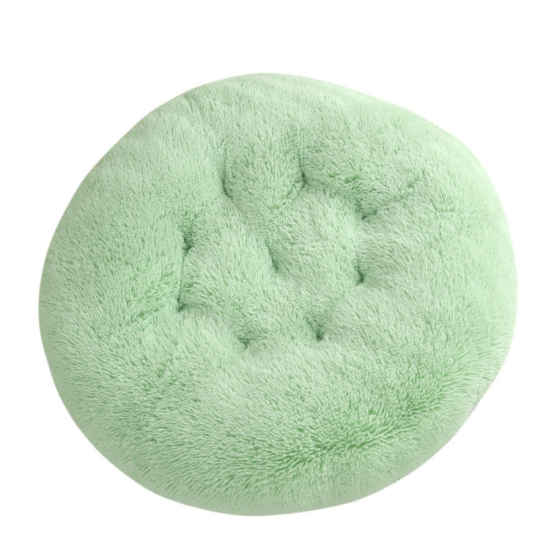 Round Plush Warm Pet Sleep Bed House