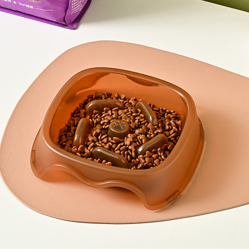 Anti-Choking Pet Slow Feeding Water Bowl Dispenser