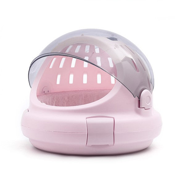 Pet Capsule Carrier Bag With Panoramic View And Cushion