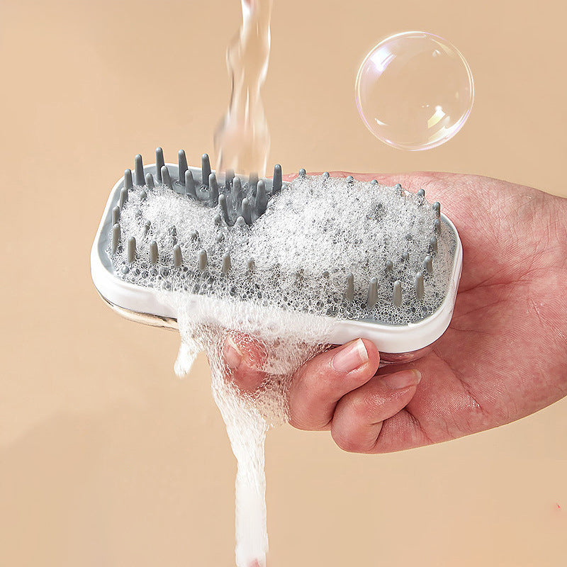Silicone Pet Bath Massage Brush Foam Cleaning Tool