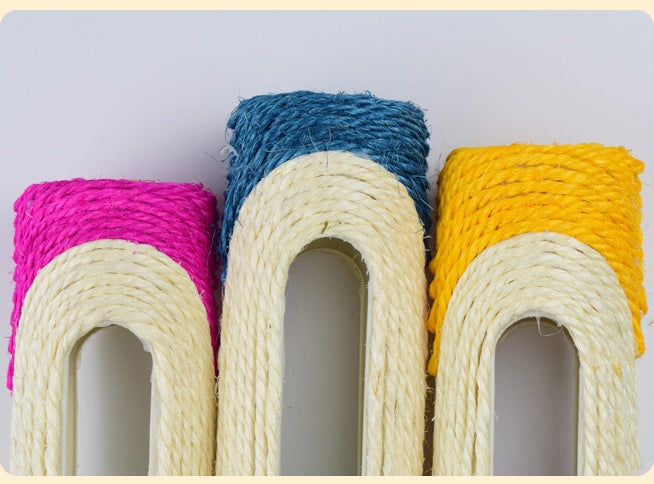 Three Long Sisal Drum Interactive Pet Chew Toy