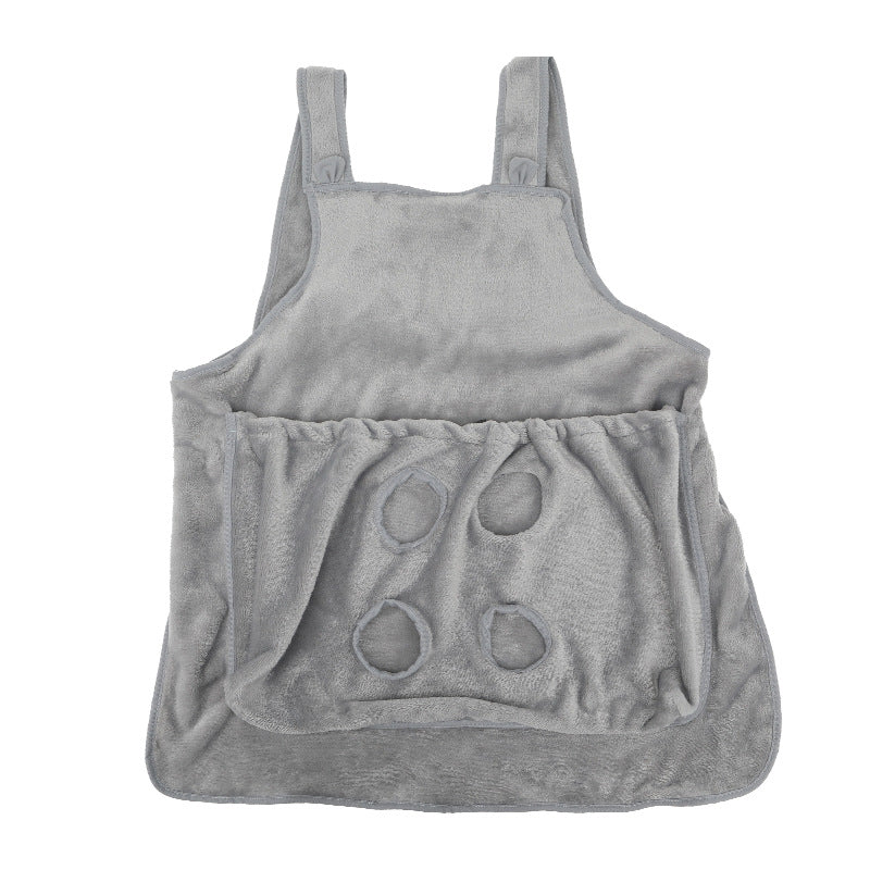 Pet Plush Hanging Chest Carrier Apron Travel Bag