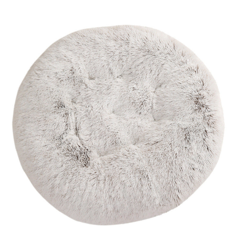 Round Plush Warm Pet Sleep Bed House