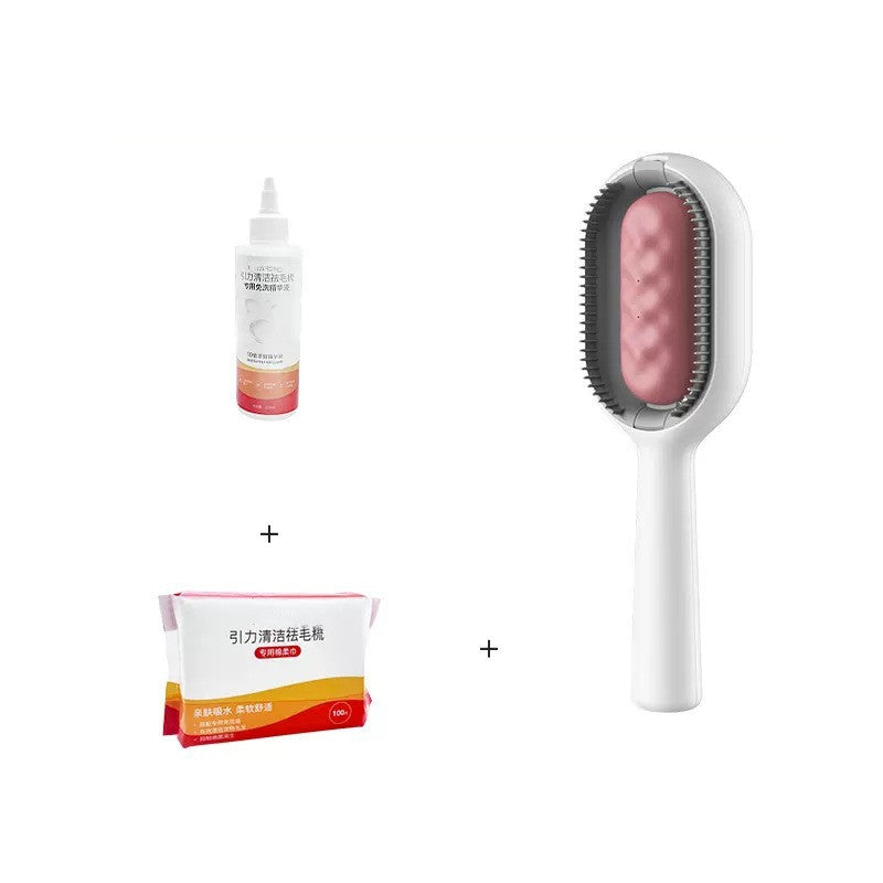 Pet Dematting Grooming Comb Brush With Cleaning Tank