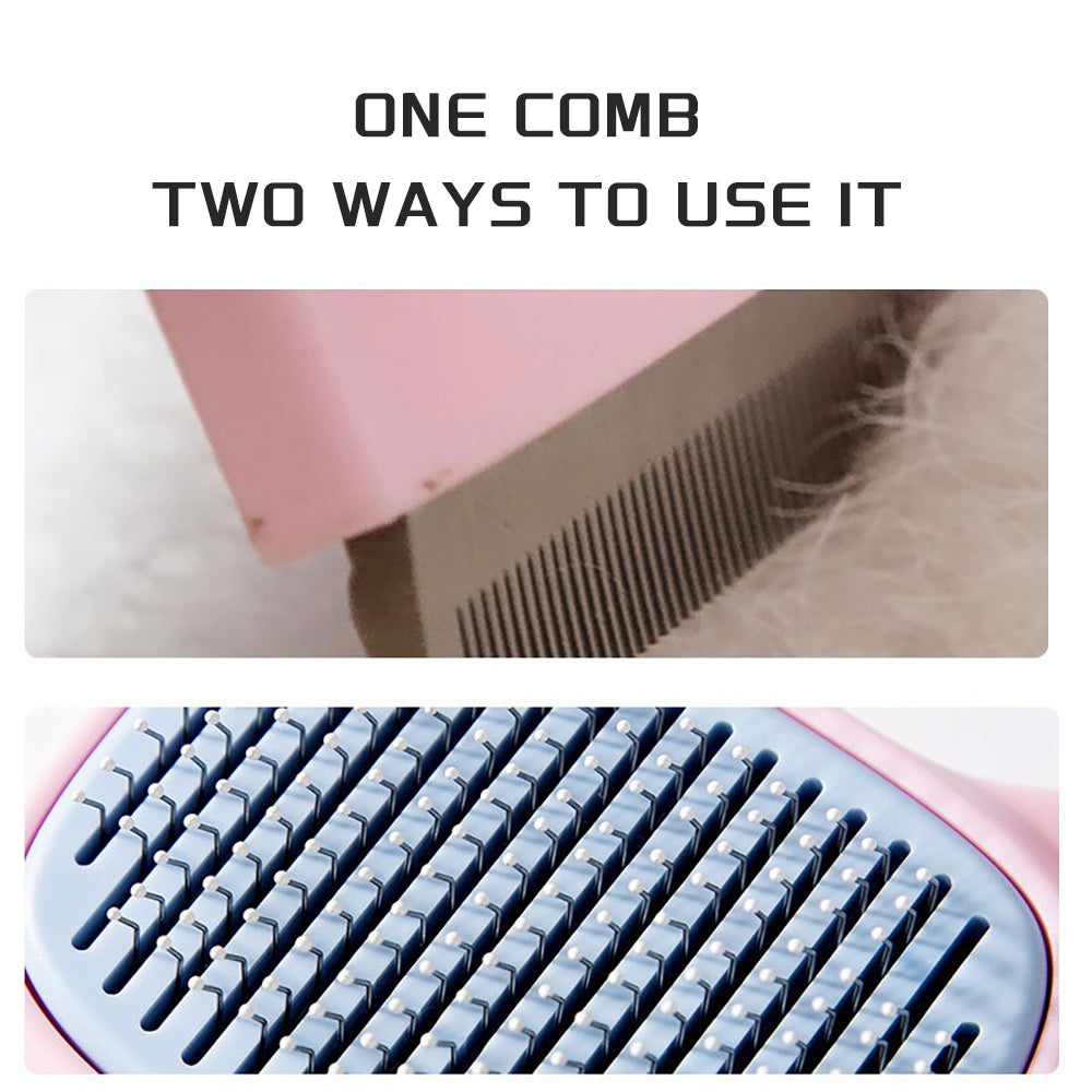Pet Deshedding And Dematting Grooming Brush Tool