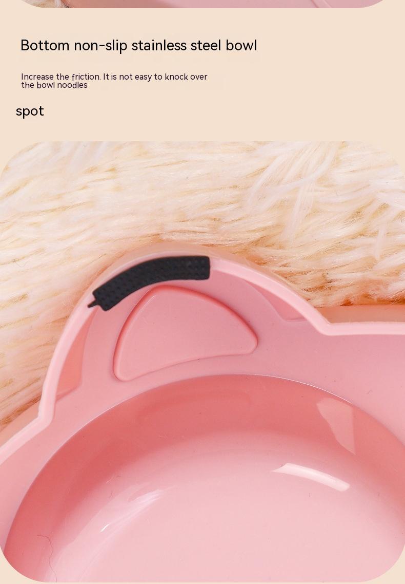 Pet Feeding And Drinking Bowl Rice Basin Set