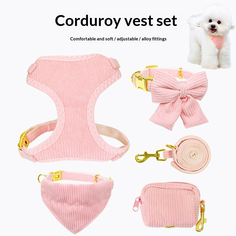 Pet Outdoor Harness And Leash Set
